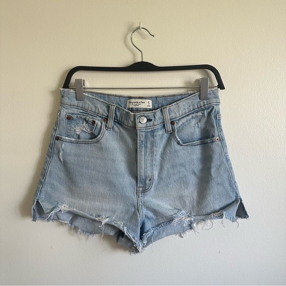 Abercrombie & Fitch Pants - Abercrombie the Cutoff Short high rise Denim Blue Women's Shorts size 4/27